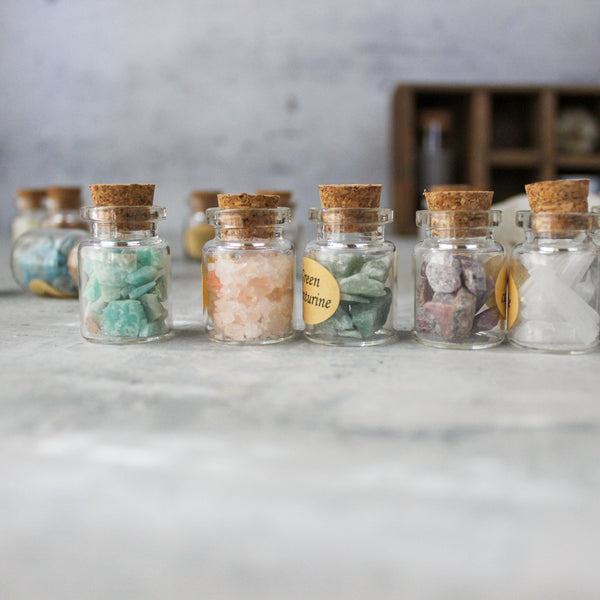 Mini crystal jars