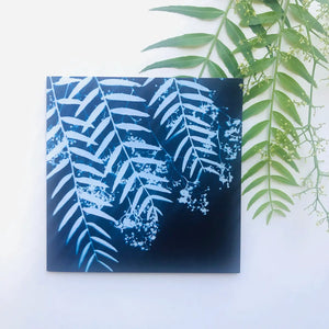 Botanical Cyanotype Art Greeting Cards