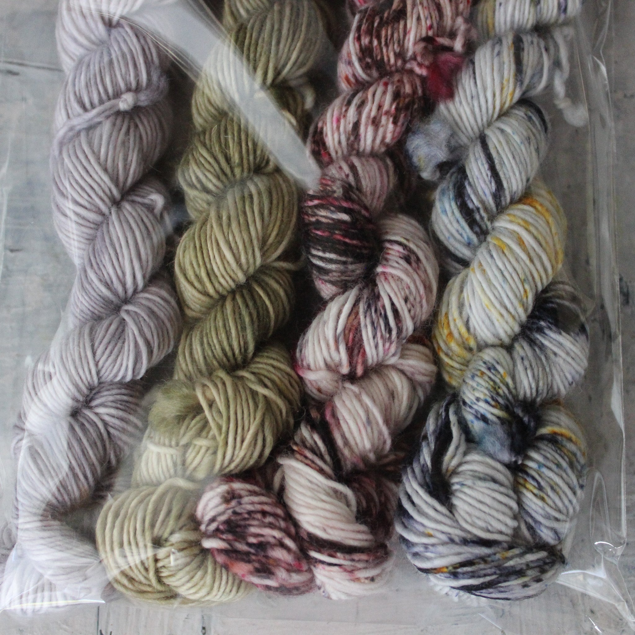 Hand Dyed Merino Mini Skeins