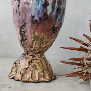 RAW Dark Large Goblet Vase