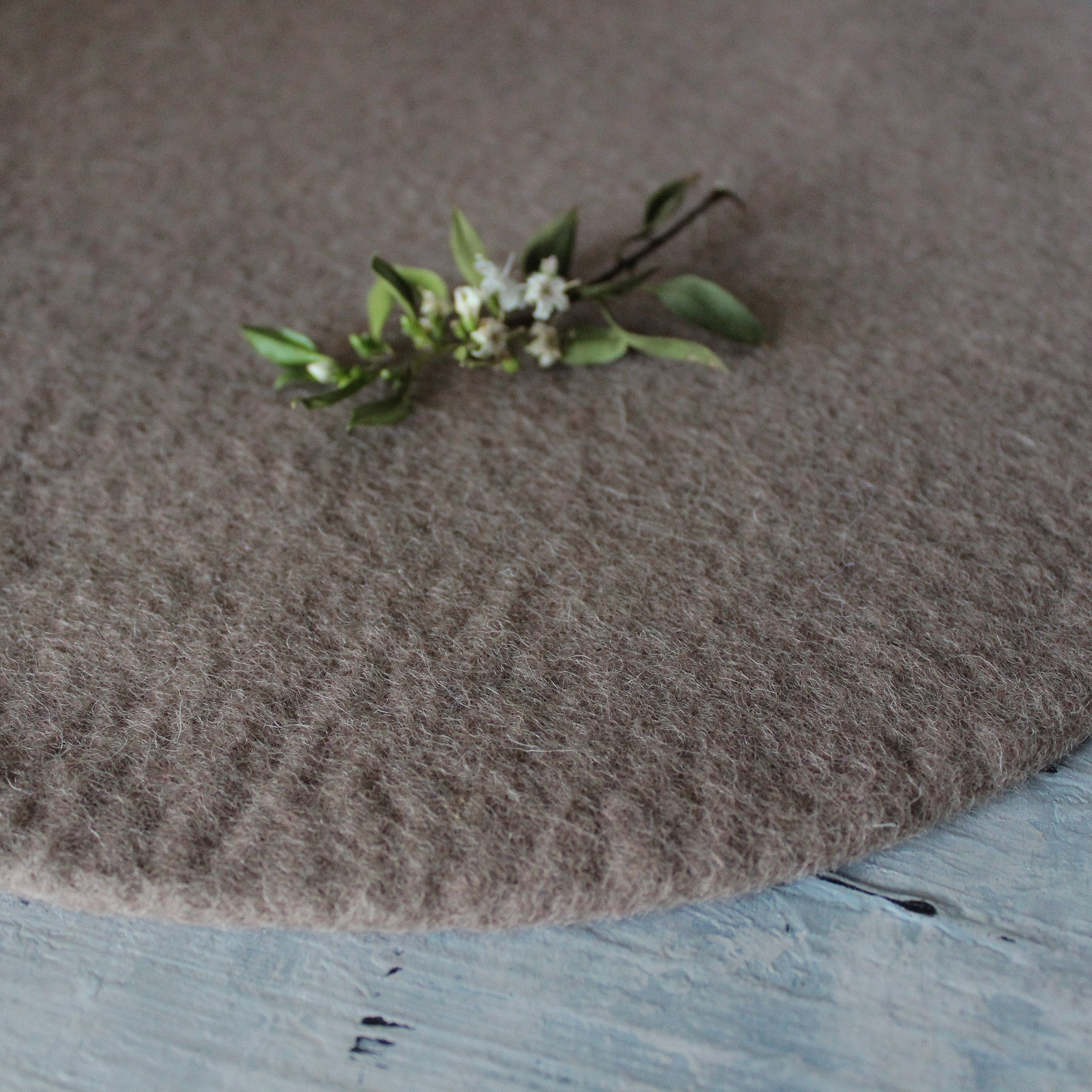 Handmade Round Felt Mats