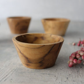 Little Teak Ramekin Bowls