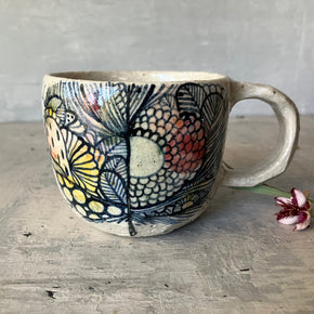 Hand Painted Handled Cups