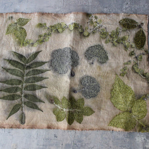 Botanical Eco Print Linen Panel Placemats - Tribe Castlemaine