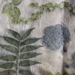 Botanical Eco Print Linen Panel Placemats - Tribe Castlemaine