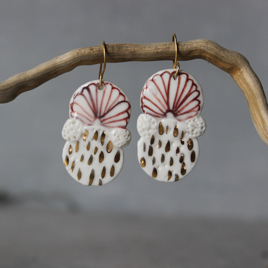 Ceramic Earrings #3 - Tribe Castlemaine