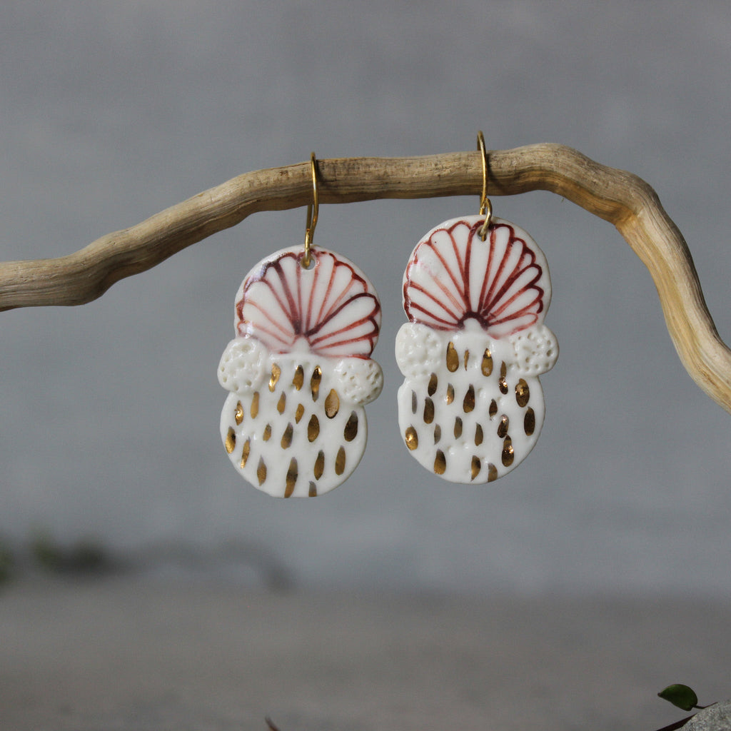 Ceramic Earrings #3 - Tribe Castlemaine