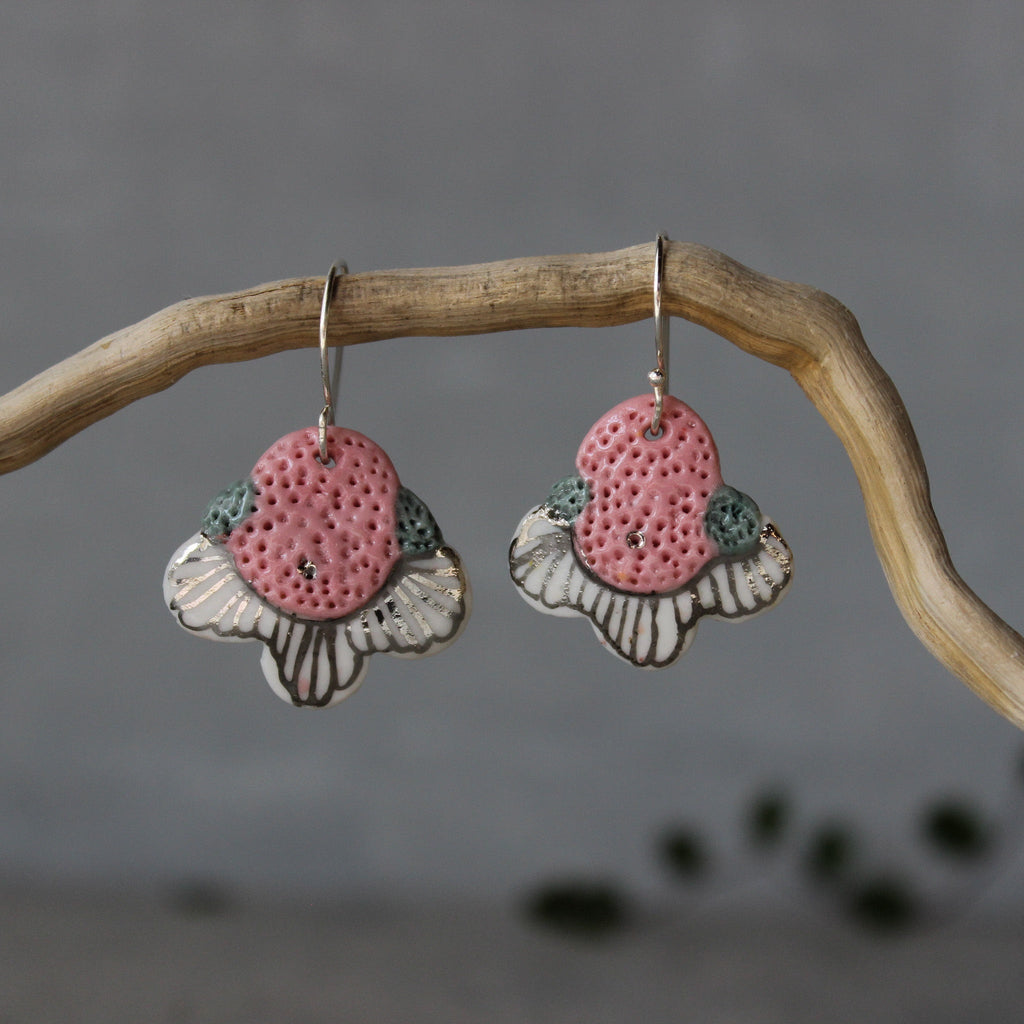 Ceramic Earrings Colour Layers #3 - Tribe Castlemaine