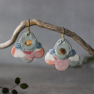 Ceramic Earrings Colour Layers #6 - Tribe Castlemaine