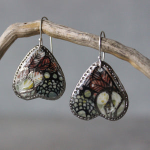 Ceramic Earrings 'Wings' #7 - Tribe Castlemaine