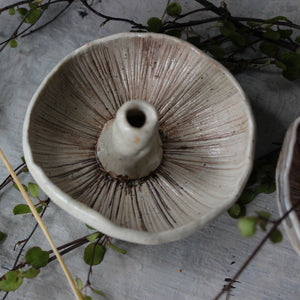 Ceramic Mushroom Specimen Keeper / Incense Holder Dishes - Tribe Castlemaine