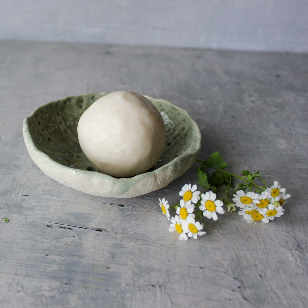 Ceramic Soap Dishes Green Lace - Tribe Castlemaine