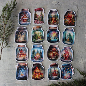 Christmas Jar Sticker Packs - Tribe Castlemaine