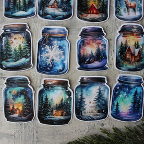 Christmas Jar Sticker Packs - Tribe Castlemaine