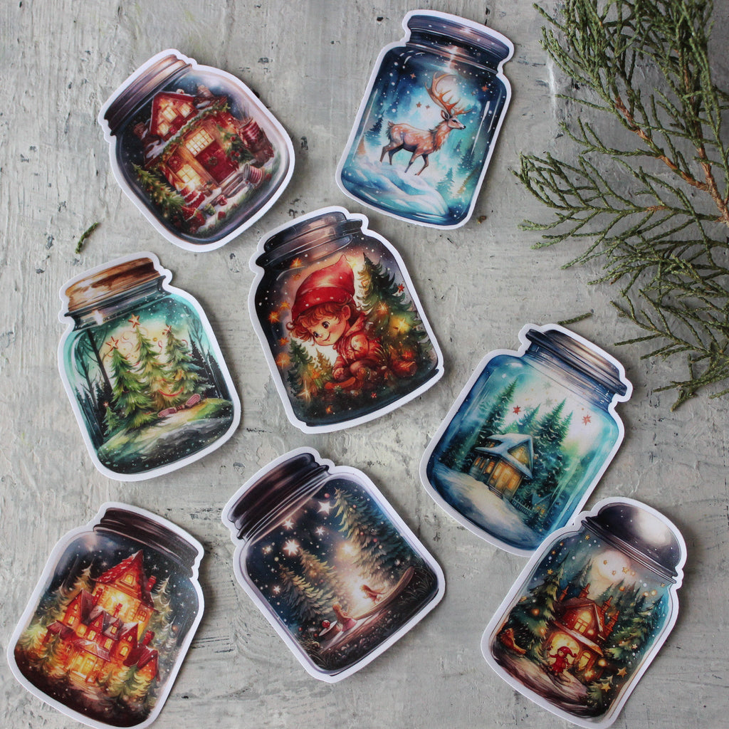 Christmas Jar Sticker Packs - Tribe Castlemaine