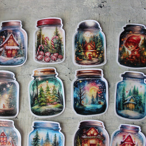 Christmas Jar Sticker Packs - Tribe Castlemaine