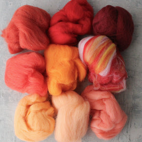 Coloured Wool Fleece Roving - Tribe Castlemaine