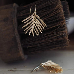 Feathered Frond Earrings - Tribe Castlemaine