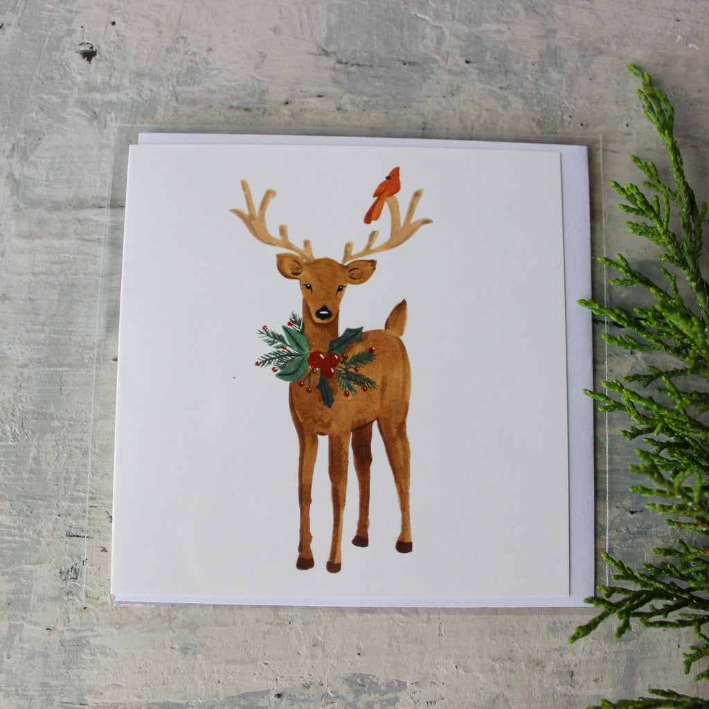 Festive Deer Card Sabina Fenn - Tribe Castlemaine