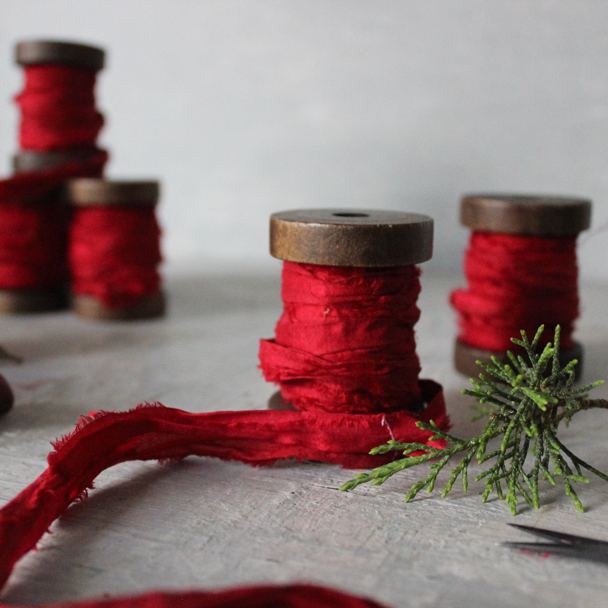 Festive Recycled Silk Ribbon - Tribe Castlemaine