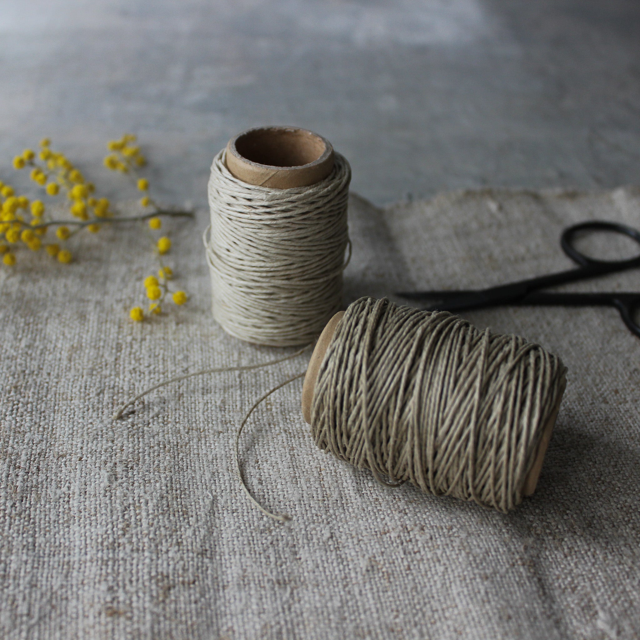 Flax Linen Cord Soy Wax Coated - Tribe Castlemaine