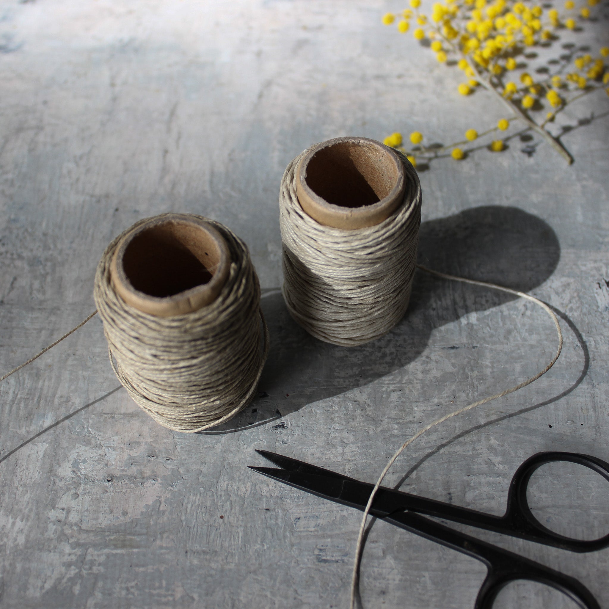 Flax Linen Cord Soy Wax Coated - Tribe Castlemaine