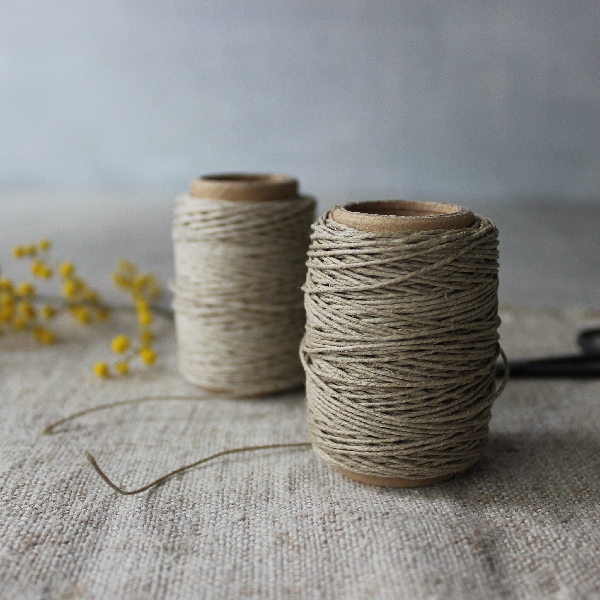 Flax Linen Cord Soy Wax Coated - Tribe Castlemaine