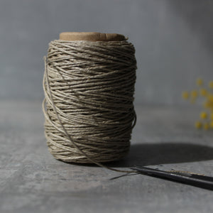 Flax Linen Cord Soy Wax Coated - Tribe Castlemaine