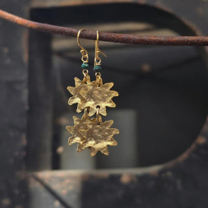 Gold Sun Earrings - Tribe Castlemaine