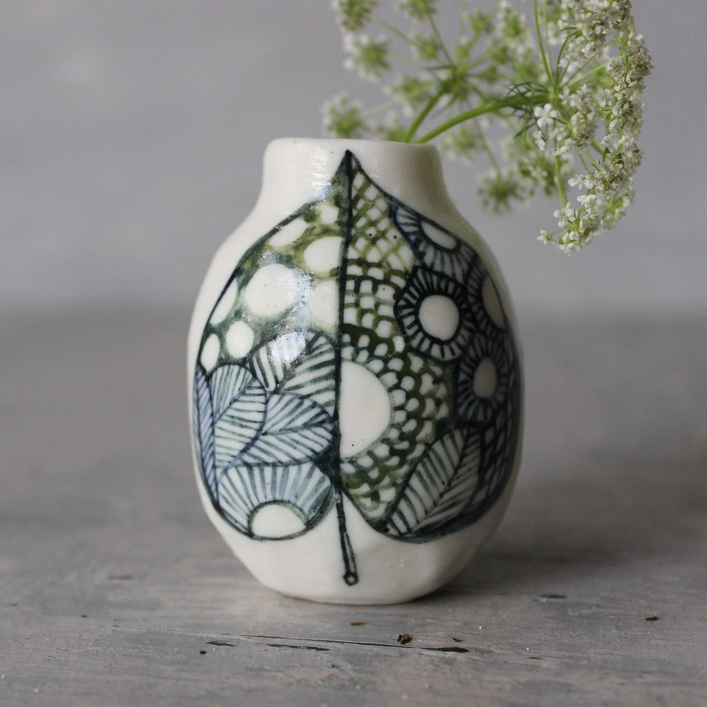 Green Leaf Bud Vase - Tribe Castlemaine