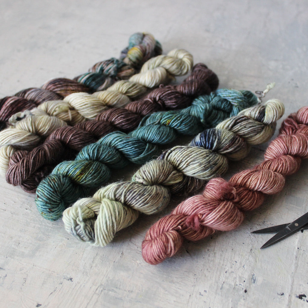 Hand Dyed Merino Mini Skeins - Tribe Castlemaine