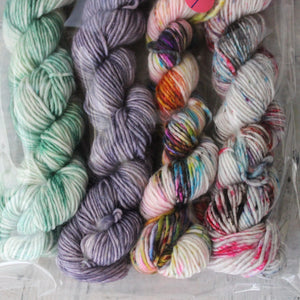 Hand Dyed Merino Mini Skeins - Tribe Castlemaine