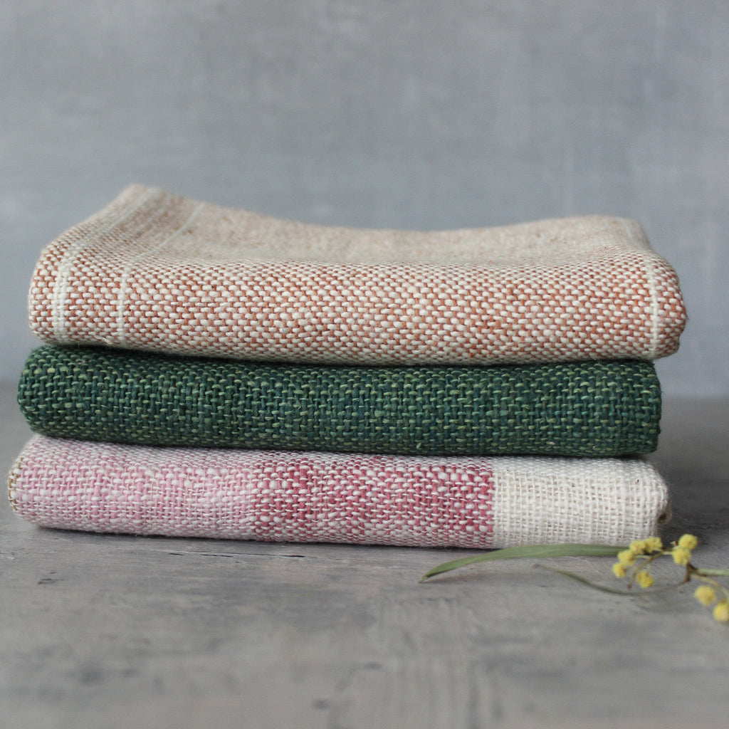 Handwoven Cotton Hand Towels - Tribe Castlemaine