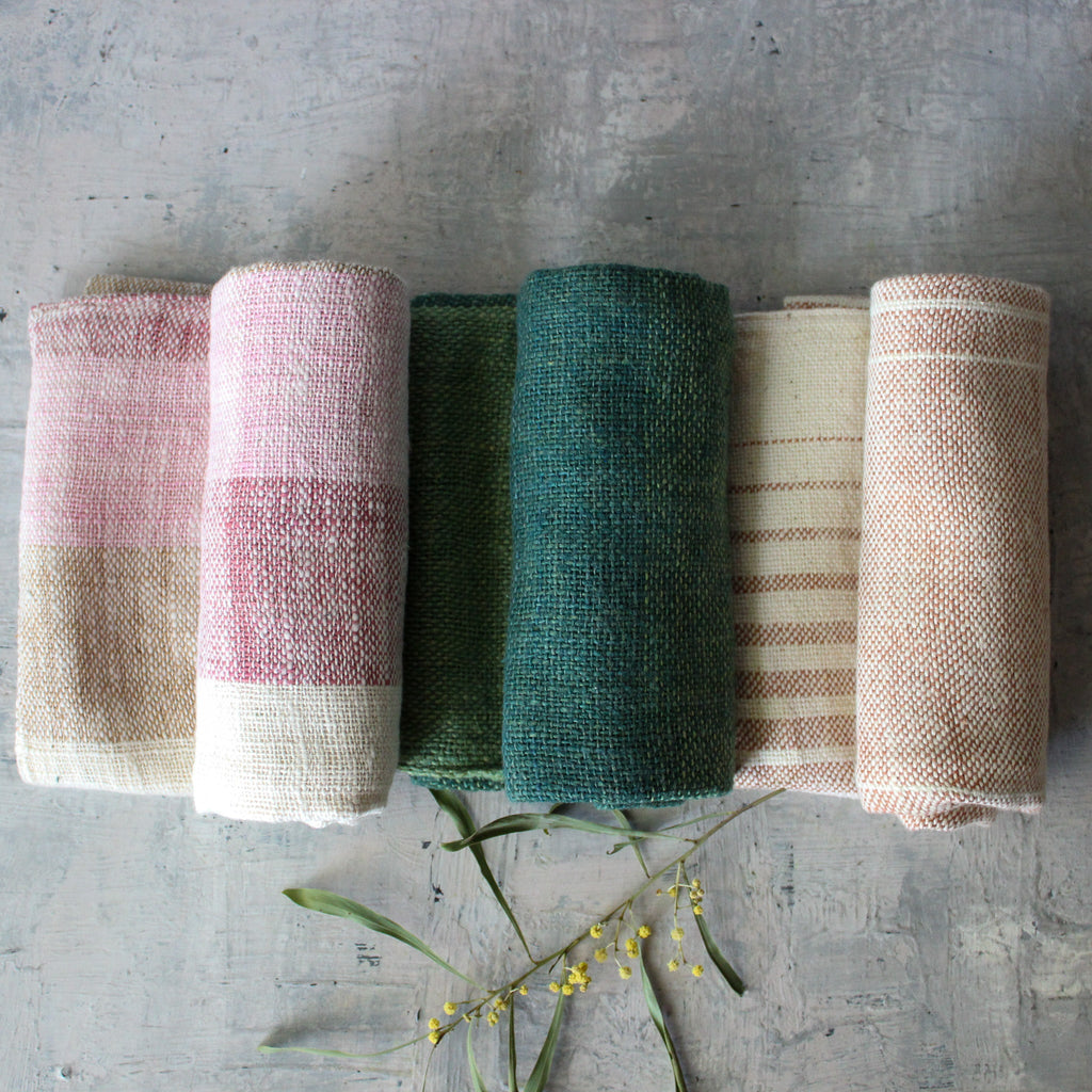 Handwoven Cotton Hand Towels - Tribe Castlemaine