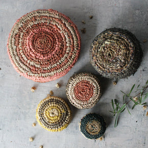 Handwoven Raffia Basket Collection #2 - Tribe Castlemaine