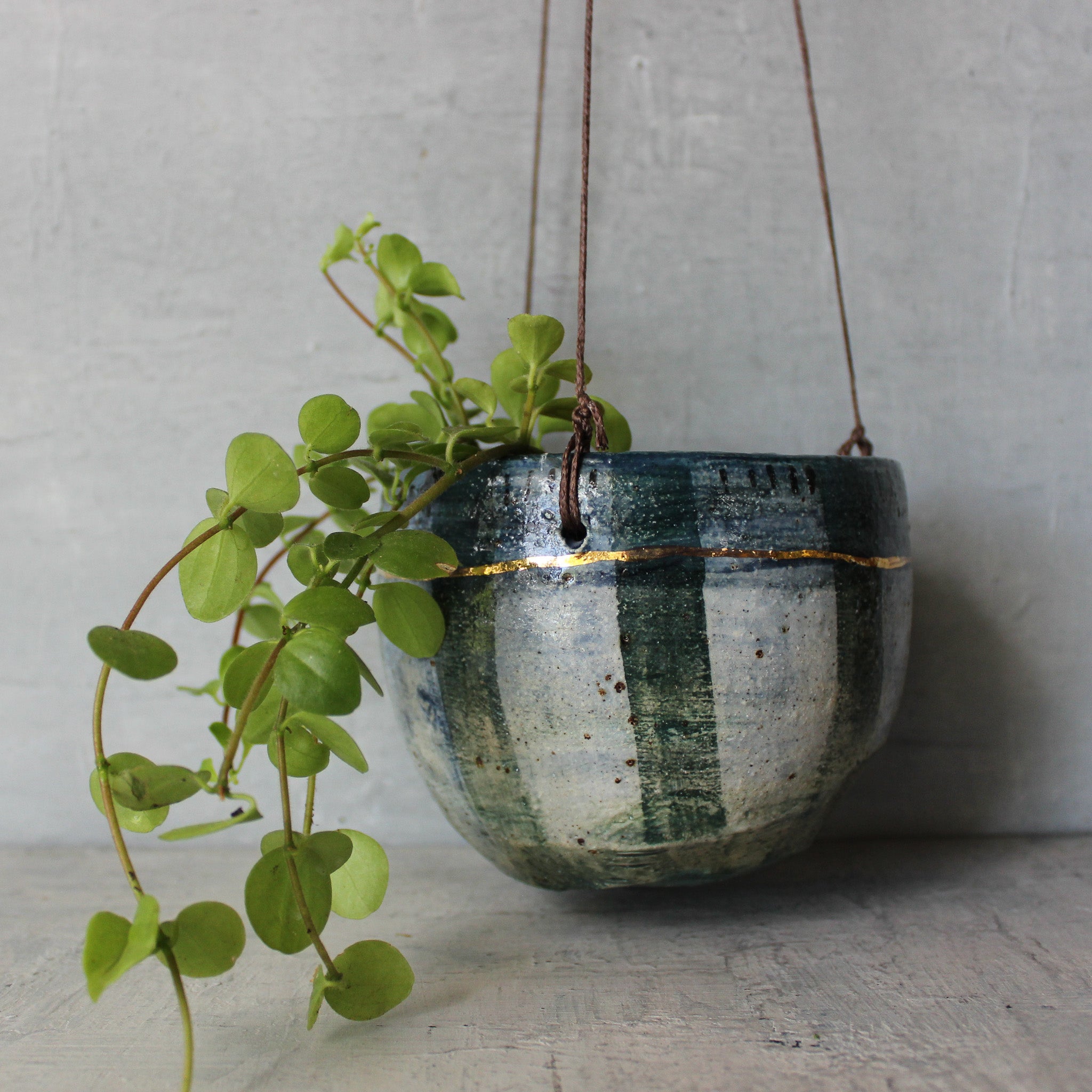 Hanging Ceramic Planters Pattern Detail - Tribe Castlemaine