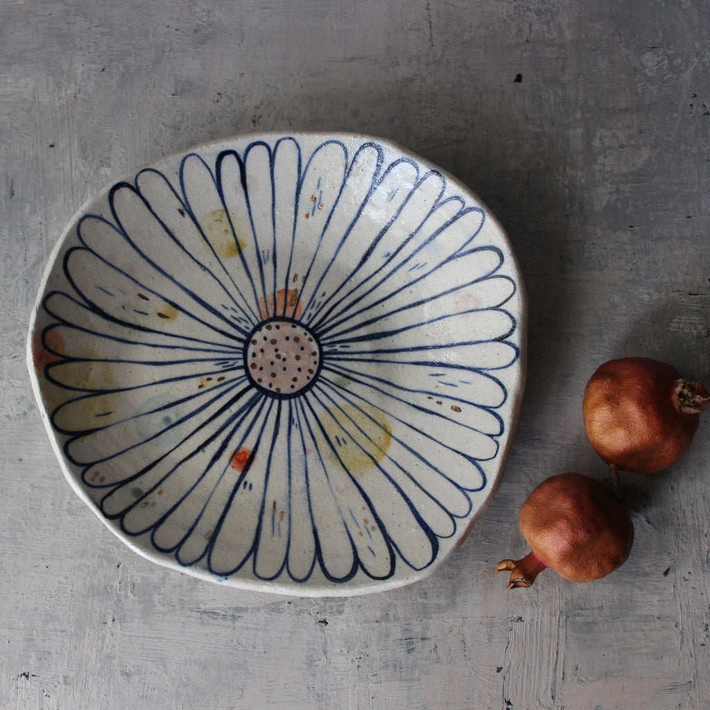 Large Ceramic Daisy Bowl - Tribe Castlemaine