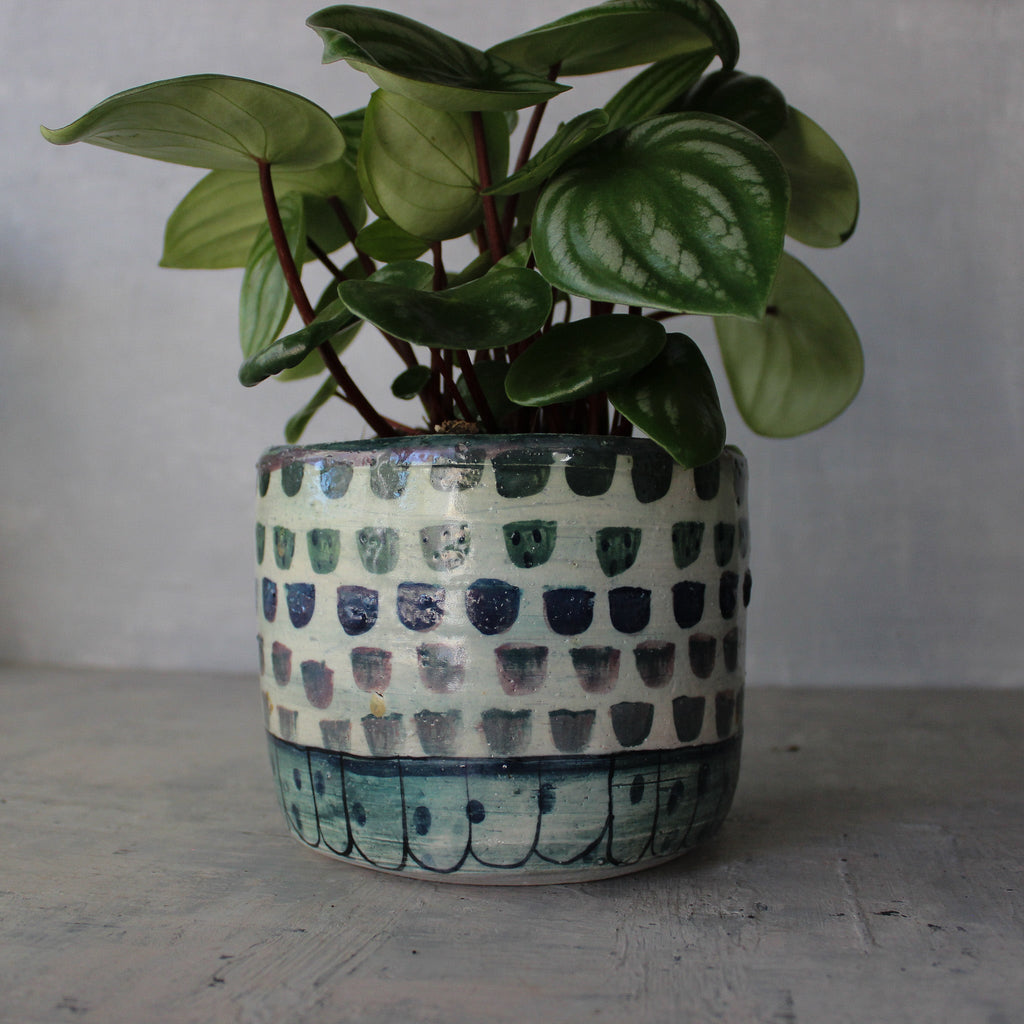 Large Ceramic Planters Dots - Tribe Castlemaine