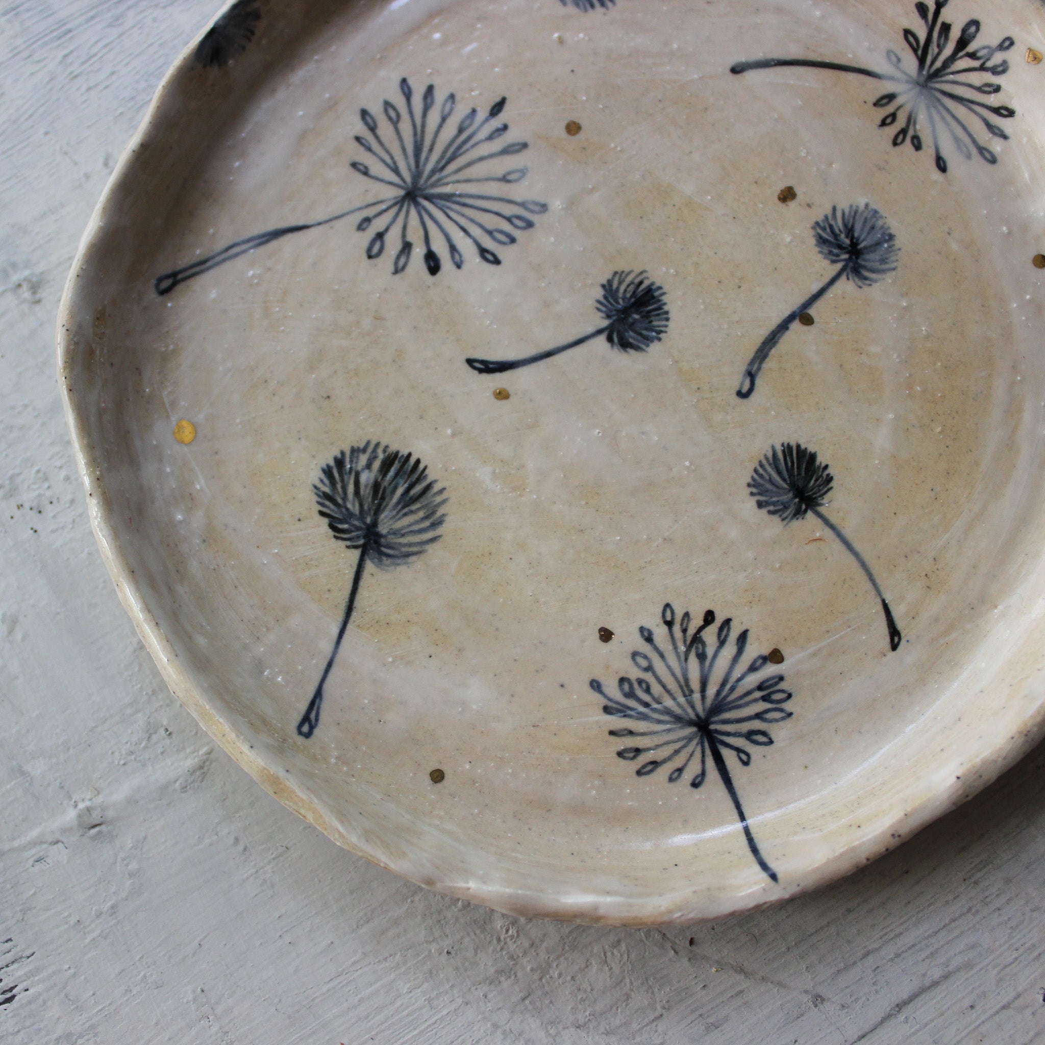 Large Dandelion Plates - Tribe Castlemaine