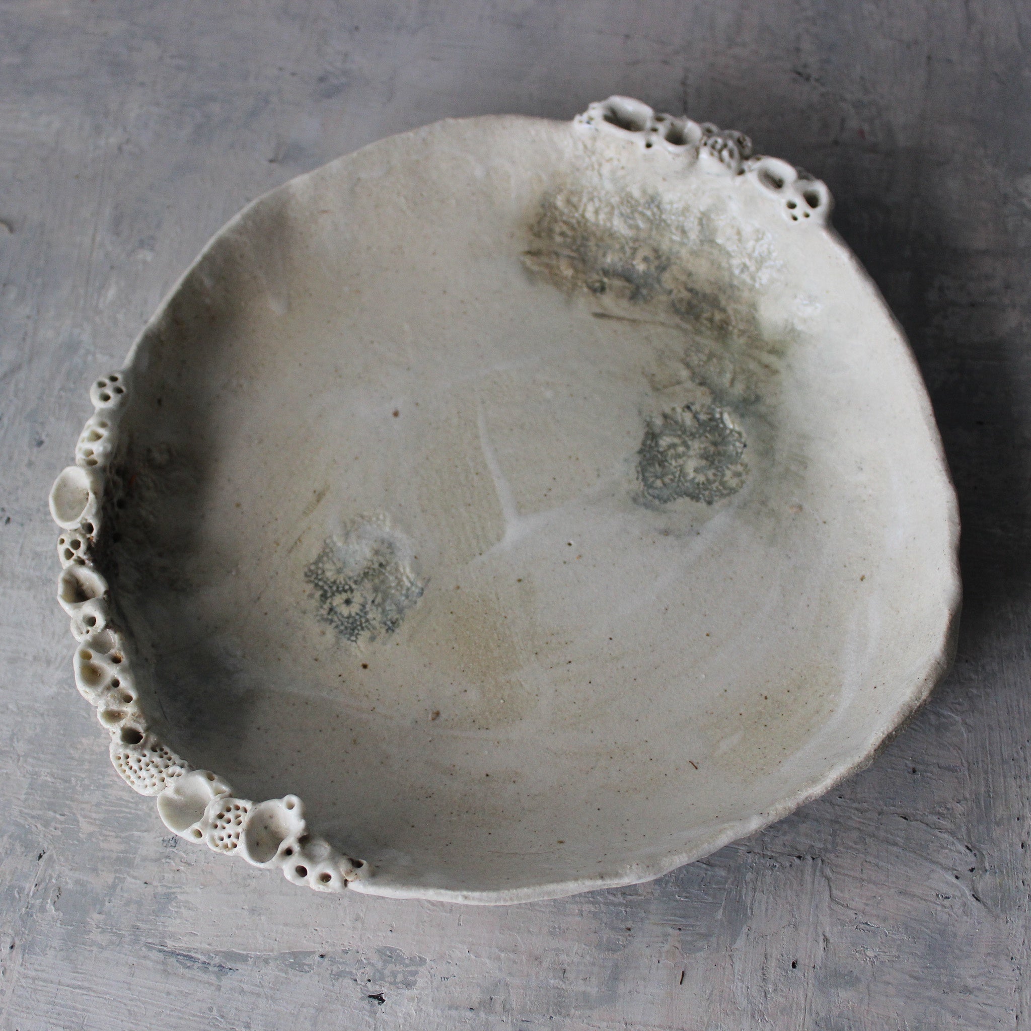 Large Rock Coral Platter Dish - Tribe Castlemaine