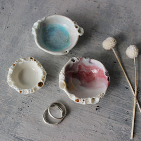 Little Porcelain Rock Coral Dishes - Tribe Castlemaine