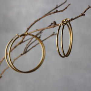 Mediterranean Hoop Earrings Gold - Tribe Castlemaine