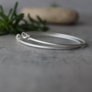 Mediterranean Hoop Earrings Silver - Tribe Castlemaine