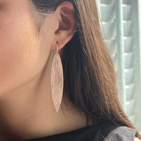 Mediterranean Silver Leaf Earrings - Tribe Castlemaine