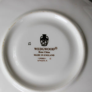 Pair of Vintage Wedgwood 'Angela' Tea Cup Trios - Tribe Castlemaine