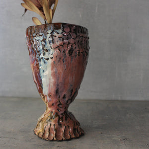 RAW Dark Large Goblet Vase - Tribe Castlemaine