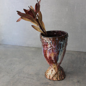 RAW Dark Large Goblet Vase - Tribe Castlemaine