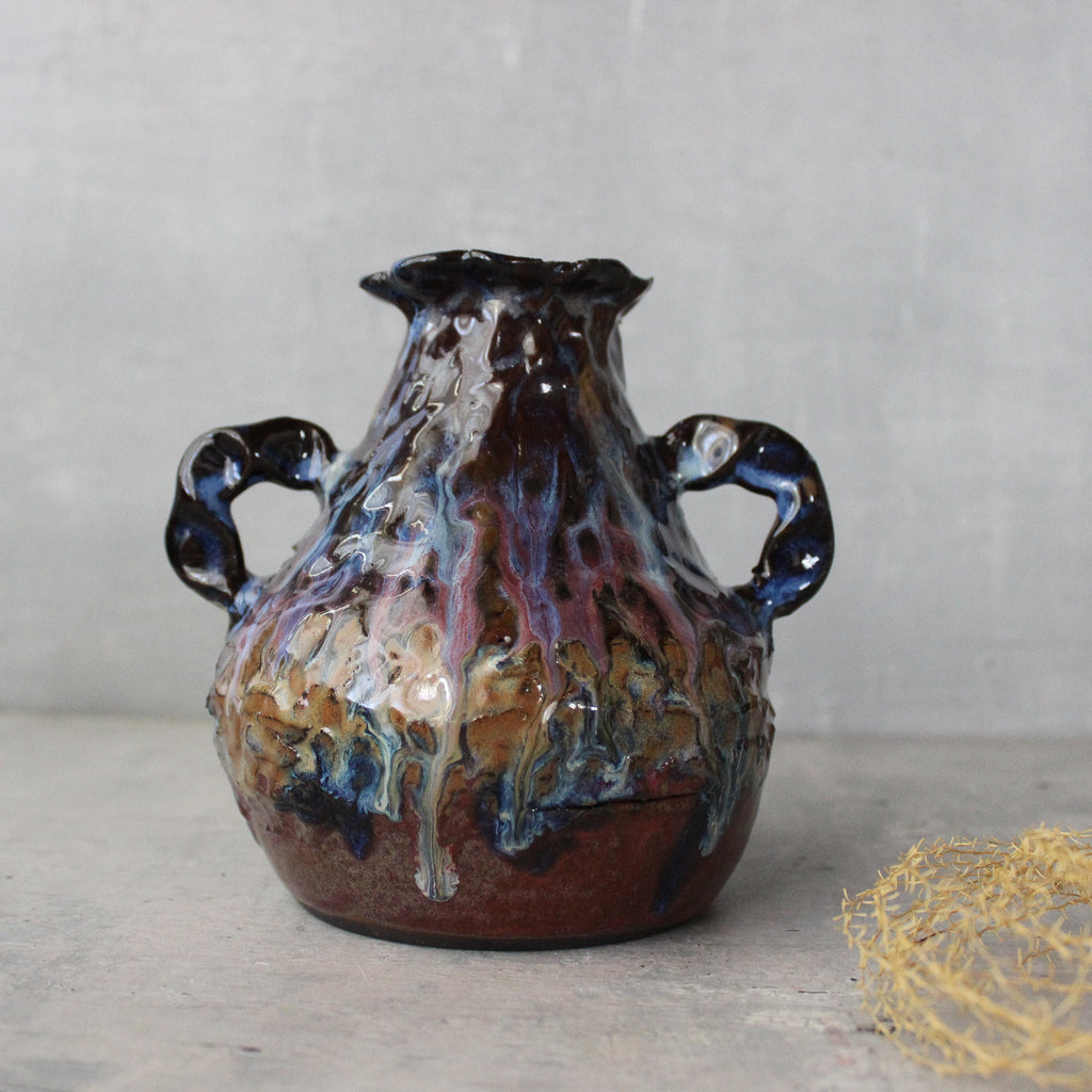 RAW Dark Large Urn Vase - Tribe Castlemaine