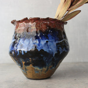 RAW Extra Large Dark Vase - Tribe Castlemaine