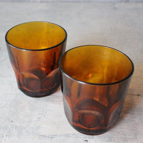 Retro Ambler Glass Tumbler Pair - Tribe Castlemaine